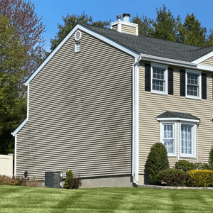 home siding damage from pressure washing machine